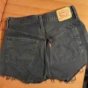 Levi's Women's Charcoal Jean Shorts